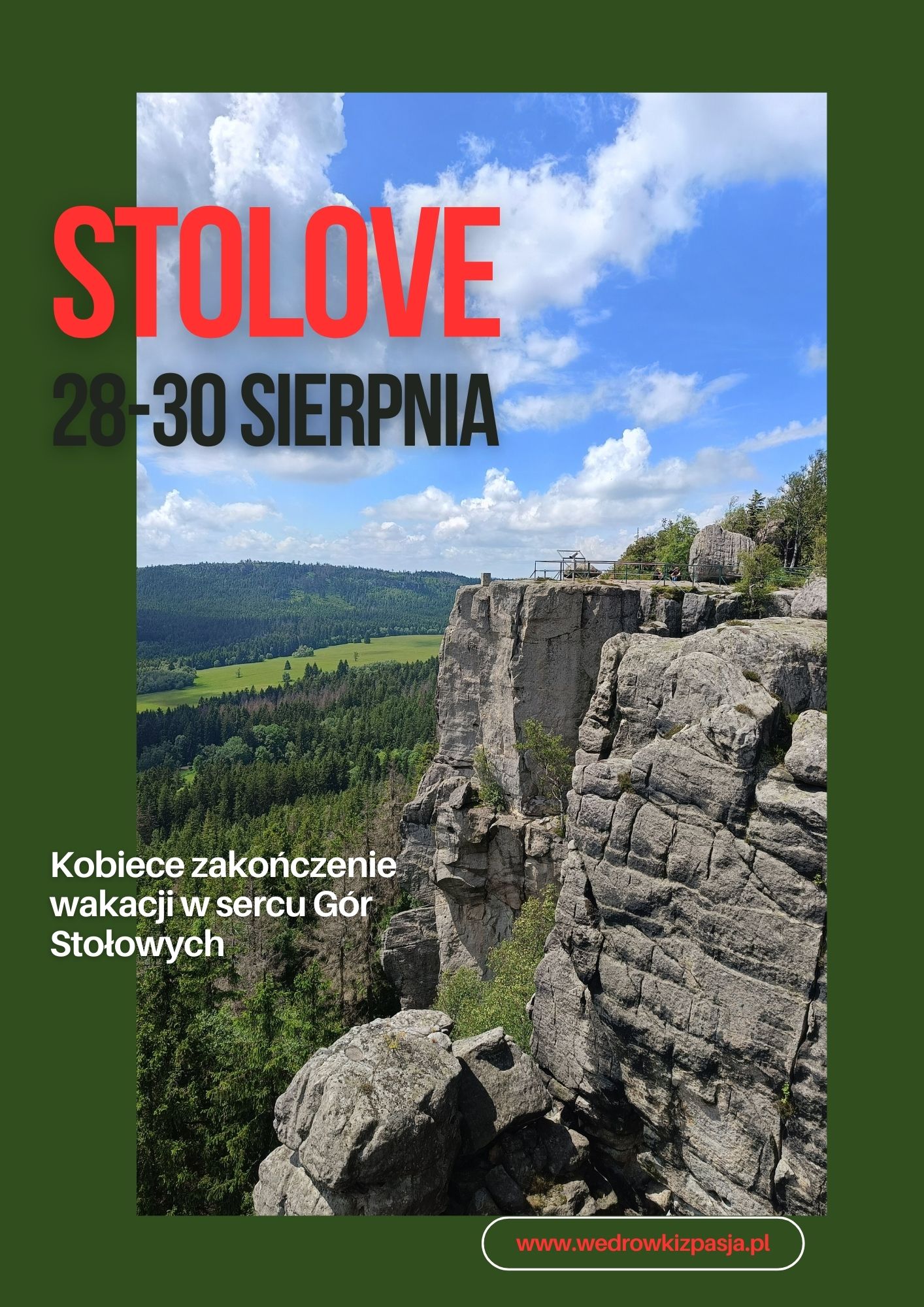 Zielony Biały Fotograficzny Turystyka Morskie Oko Ulotka (A4)